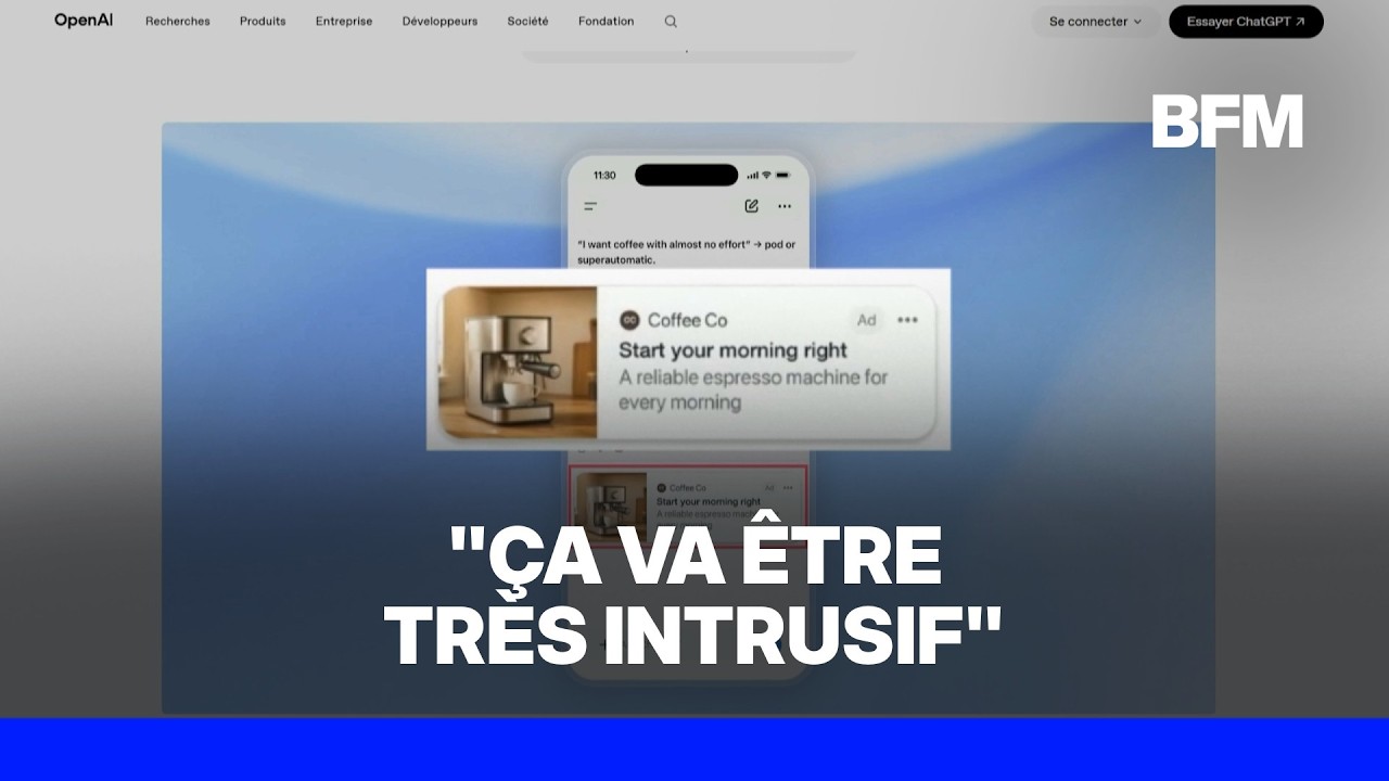 Des publicités sur ChatGPT dès aujourd'hui: faut-il s'inquiéter ?