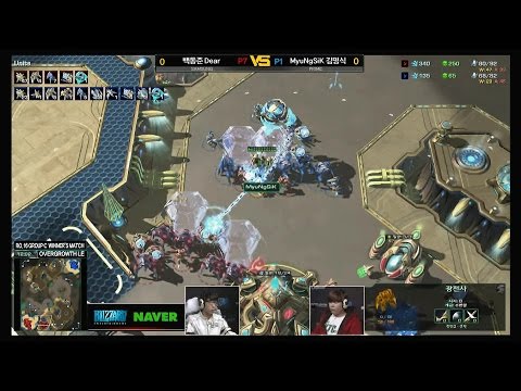[SSL 2015] Dear vs MyuNSiK RO16 Match3 Set1 -EsportsTV, Starcraft 2