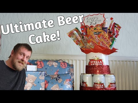Beer Can and Sweets Cake | Ultimate Beer Cake | Crafty Ellie