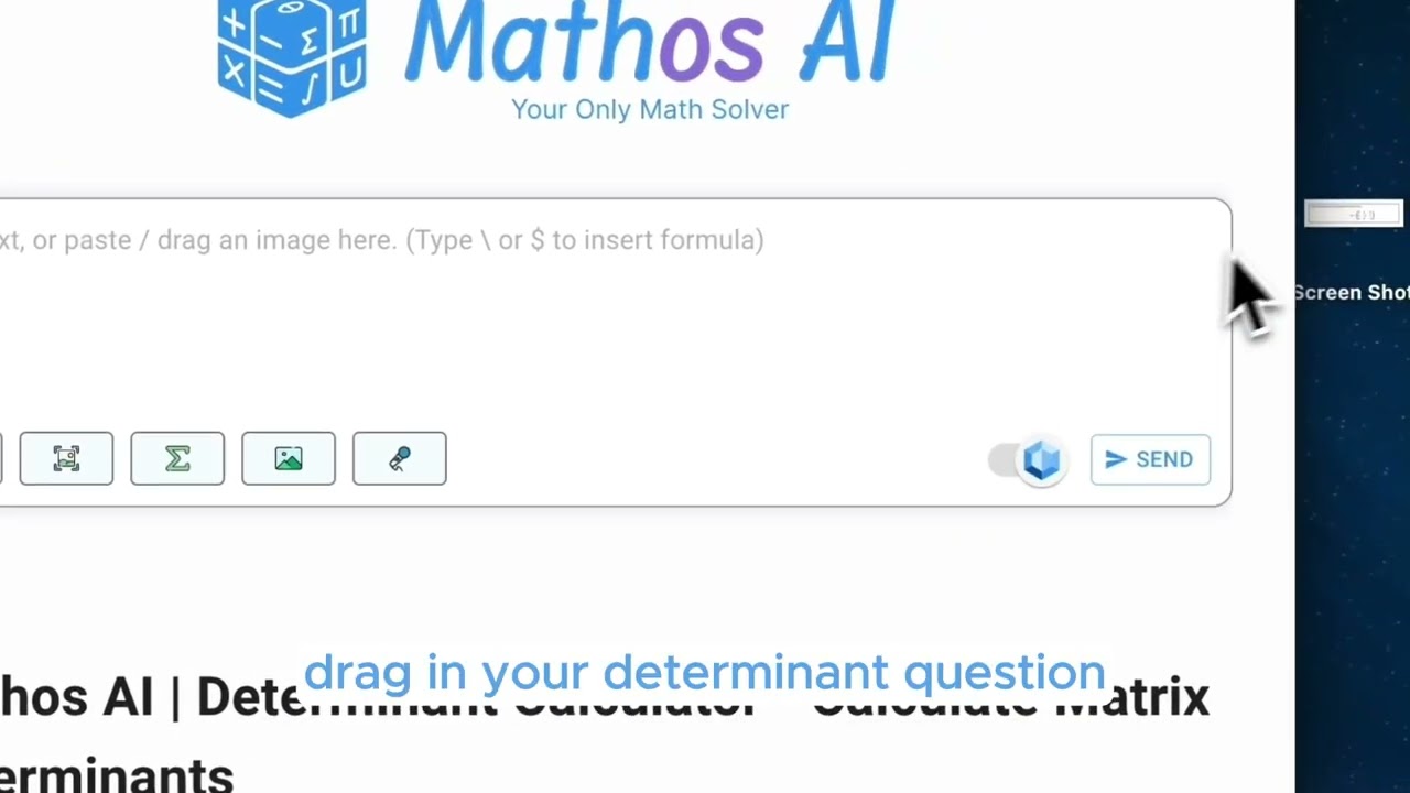 Tutorial - Mathos AI Determinant Calculator