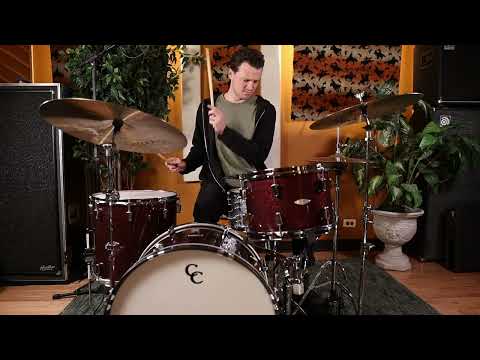 C&C Drum Company Gladstone Big Beat Drum Set Burgundy Sparkle 22/13/16 *Video Demo* image 11