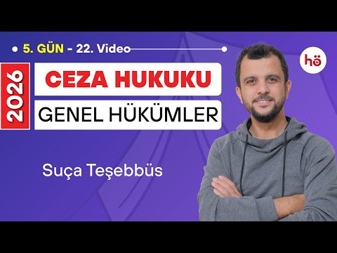 22) Ceza Hukuku KAMPI - Suça Teşebbüs - Murat AKSEL