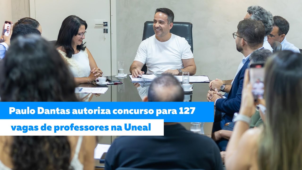 Paulo Dantas autoriza concurso para 127 vagas de professores da Uneal