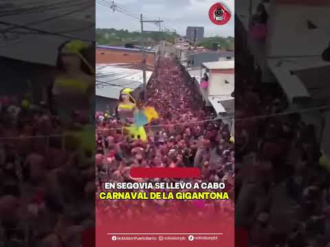 En Segovia, Antioquia se llevó a cabo el tradicional Carnaval de la Gigantona.