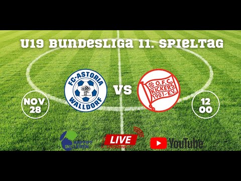 Live Übertragung | FC Astoria Walldorf - Kickers Offenbach | U19 Junioren Bundesliga 2021/2022 |