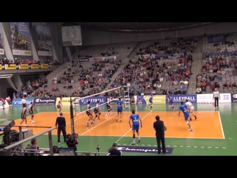 20121121 Volleyballspiel VfB Friedrichshafen gegen Knack Roeselare (BEL) 3:2