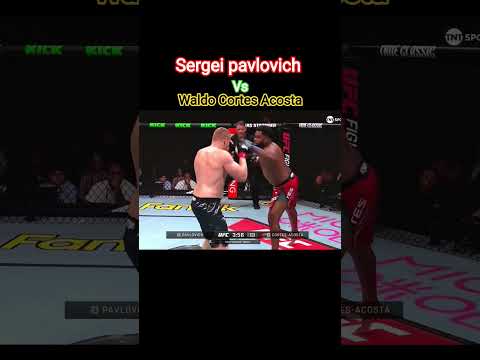 UFC Shanghai Sergei Pavlovich Vs Waldo Cortes Acosta 😱 #shorts #viralshorts #trending #ufc #gaming