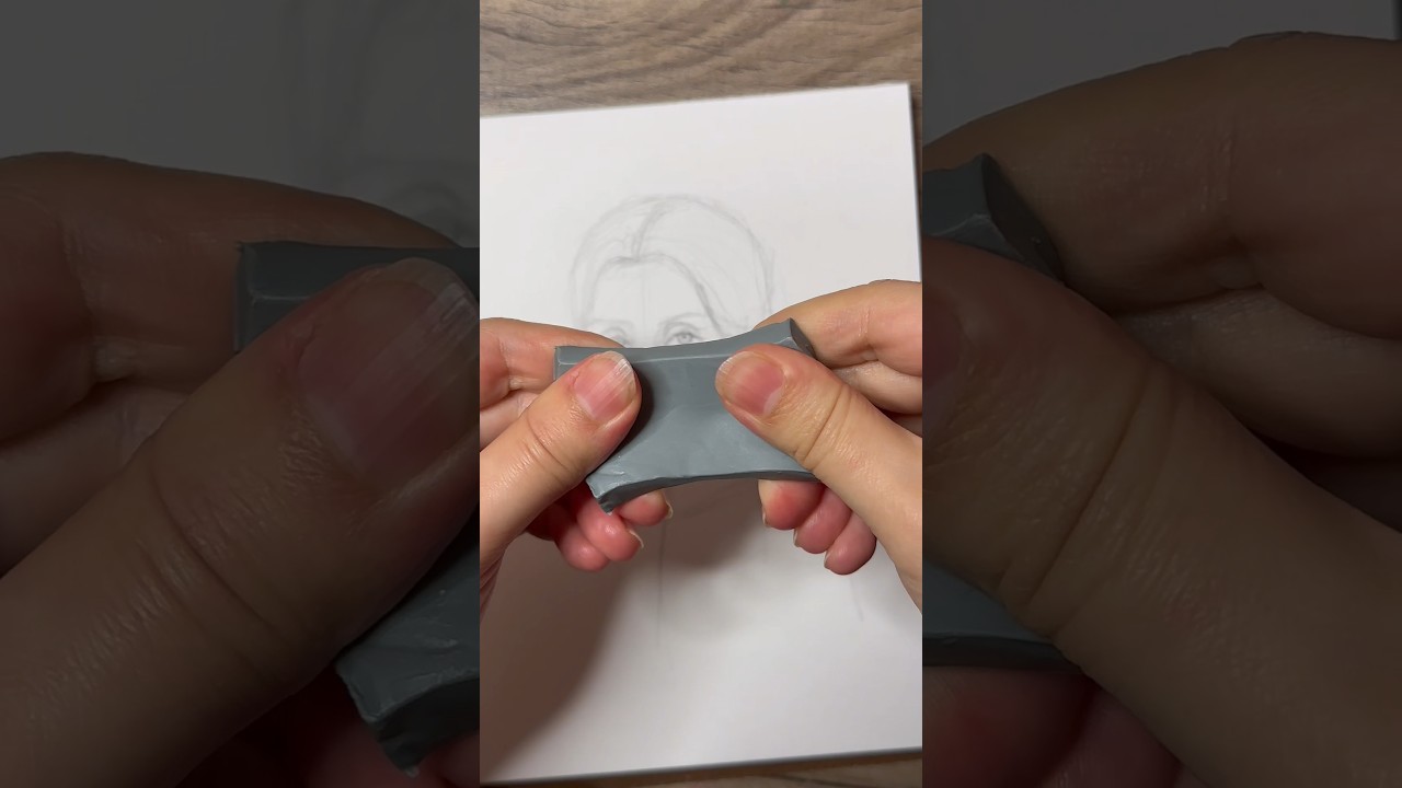 Kneaded Eraser Gone Wrong!!😭 #art #fail #funny #artist #shortsart  #gonewrong #shorts #eraser