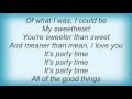 Lisa Germano - It's Party Time Lyrics