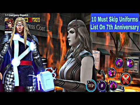 10 Must Skip Uniforms List On 7th Anniversary - Marvel Future Fight