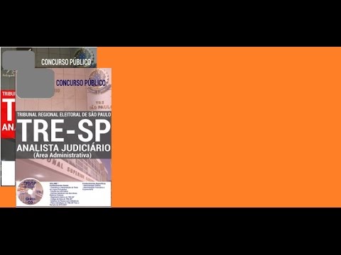 Edital Apostila Concurso TRE SP 2017 ANALISTA JUDICIÁRIO ÁREA ADMINISTRATIVA
