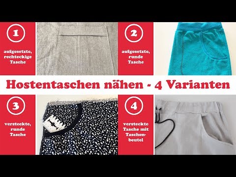 Sewing trouser pockets: 4 variations explained step by step