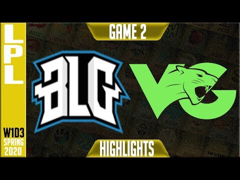 BLG vs VG Highlights Game 2 | LPL Spring 2020 W1D3 | Bilibili Gaming vs Vici Gaming G2