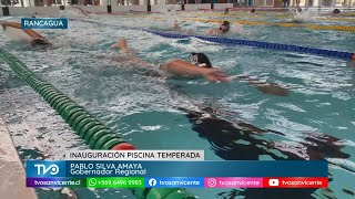 Rancagua tiene nuevo recinto deportivo: Autoridades inauguraron la piscina temperada
