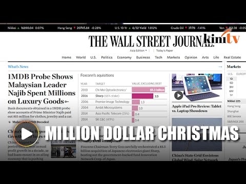 WSJ report exposes Najib's million-dollar Christmas shopping