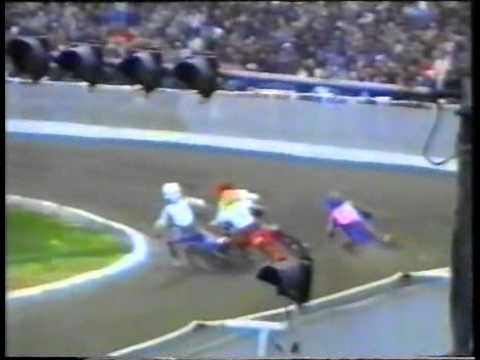 Andrzej Huszcza Motor-Morawski 1991 Wyścig 9 Upadek