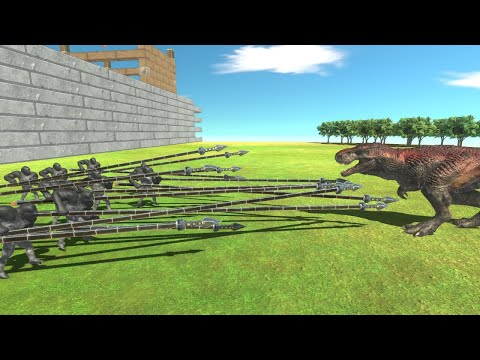 Ape LONG SPEAR Formation vs ALL UNITS Animal Revolt Battle Simulator