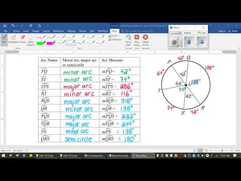 D3: Measuring Angles and Arcs