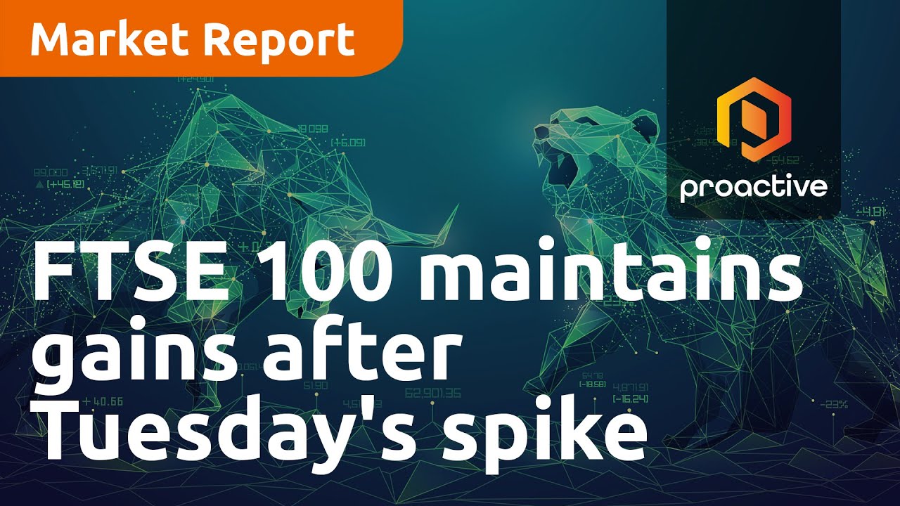 FTSE 100 maintains gains after Tuesday's spike - Market Report