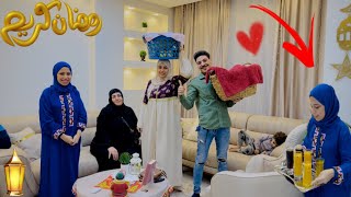 لولولولولي????????اول زياره لهدى بعد الجواز????شرفتها ودخلت عليها بالخير كله♥️ رد فعلها????