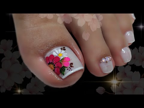 Diseño de uñas hermosas /Uñas para pies🦶🦶#nailart