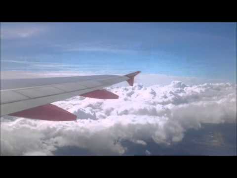 Airplane View from Hamburg Germany to Salzburg Austria