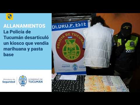 La Policía de Tucumán desarticuló un kiosco que vendía marihuana y pasta base