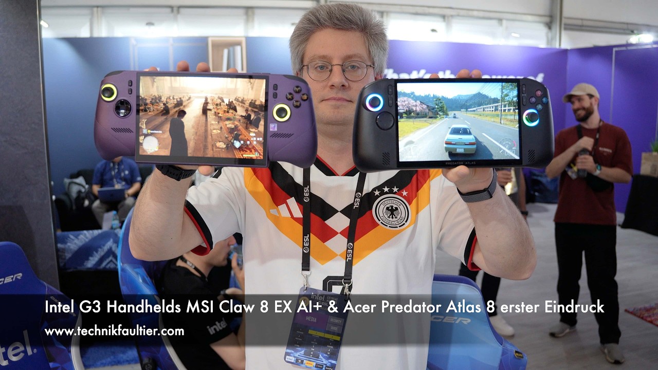 Intel G3 Handhelds MSI Claw 8 EX AI+ & Acer Predator Atlas 8 erster Eindruck