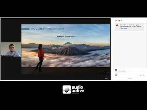 Mike Bromley from Sony launches VW590ES - VW790ES with Audio Active