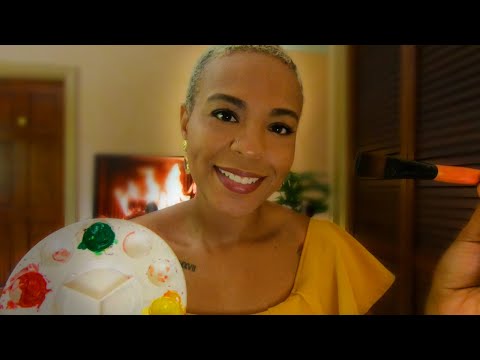 Big Sister Paints your Face for Halloween + ASMR TRUE CRIME (The Candyman)