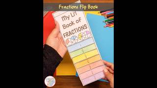 Fractions Flip Book and Worksheets ✅️💯 #shorts #subscribe #fractions #fractiontricks #math #learning