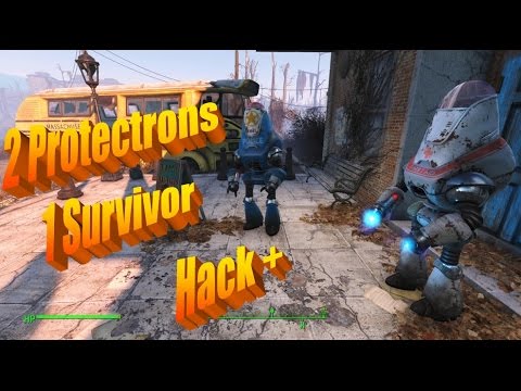 Two Protectron Guards with Hack Plus Override
