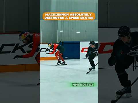 MacKinnon was in full gear and still won 😂 #nhl #hockey #sports #shorts