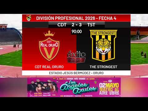 EN VIVO: 🔴🟡 REAL ORURO vs THE STRONGEST 🟡⚫️ - DIVISION PROFESIONAL