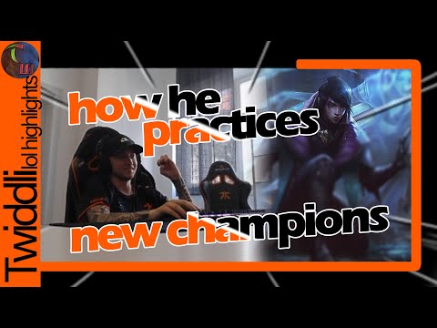 Rekkles - How he practises NEW champions | new settings and on new ADCs