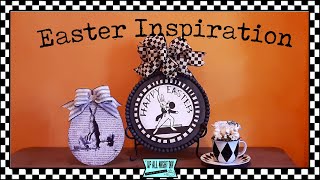 Dollar Tree Easter Inspiration in Black & White / Spring DIYs