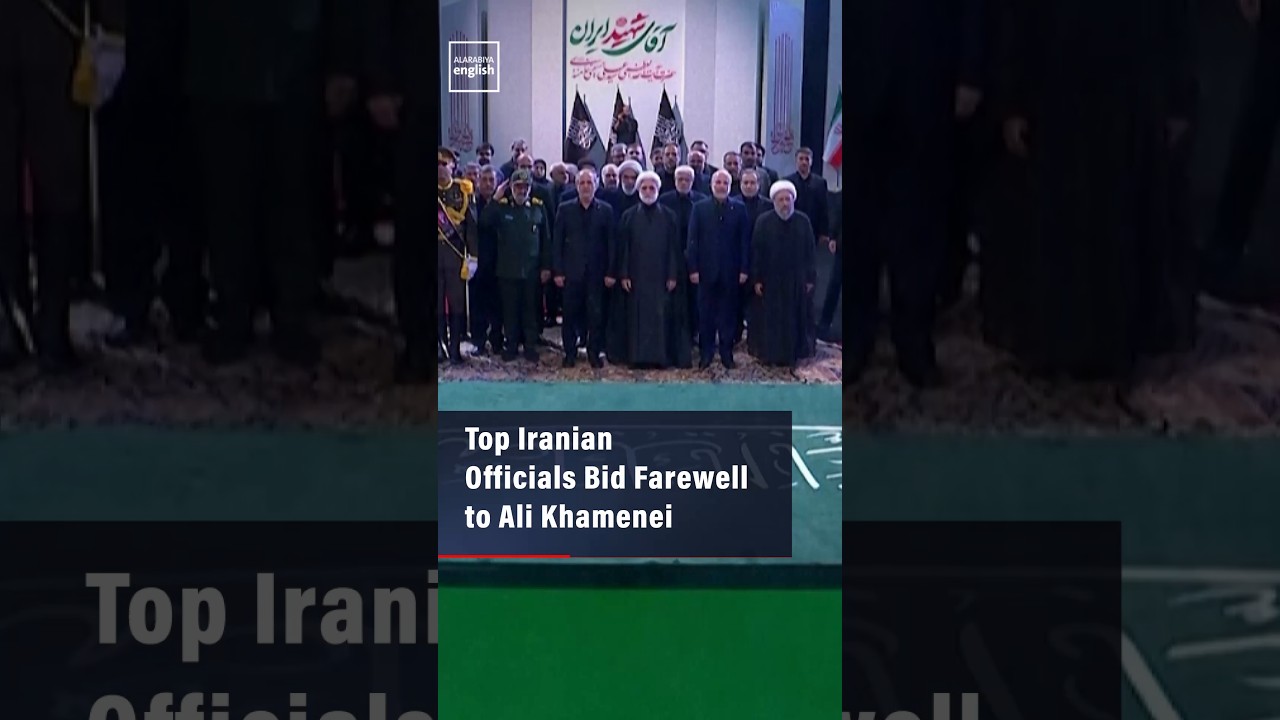 Video | Top Iranian Officials Bid Farewell to Supreme Leader Ali Khamenei