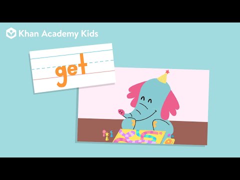 The Word "Get"  | Sight Words | Learn to Read with Khan Academy Kids