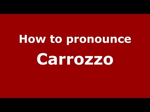 How to pronounce Carrozzo (Spanish/Argentina) - PronounceNames.com