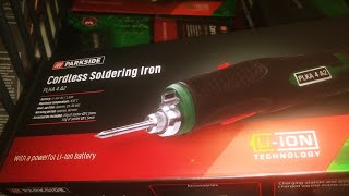 parkside cordless soldering iron
