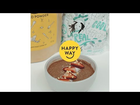 Chocolate Mint Overnight Oats | HAPPY WAY