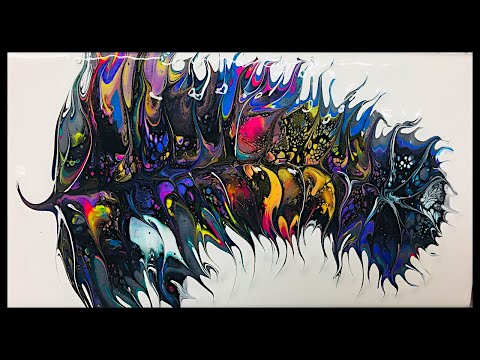 Acrylic Pour Fluid Art Video - Shelee Art Bloom Technique Feather Experiment