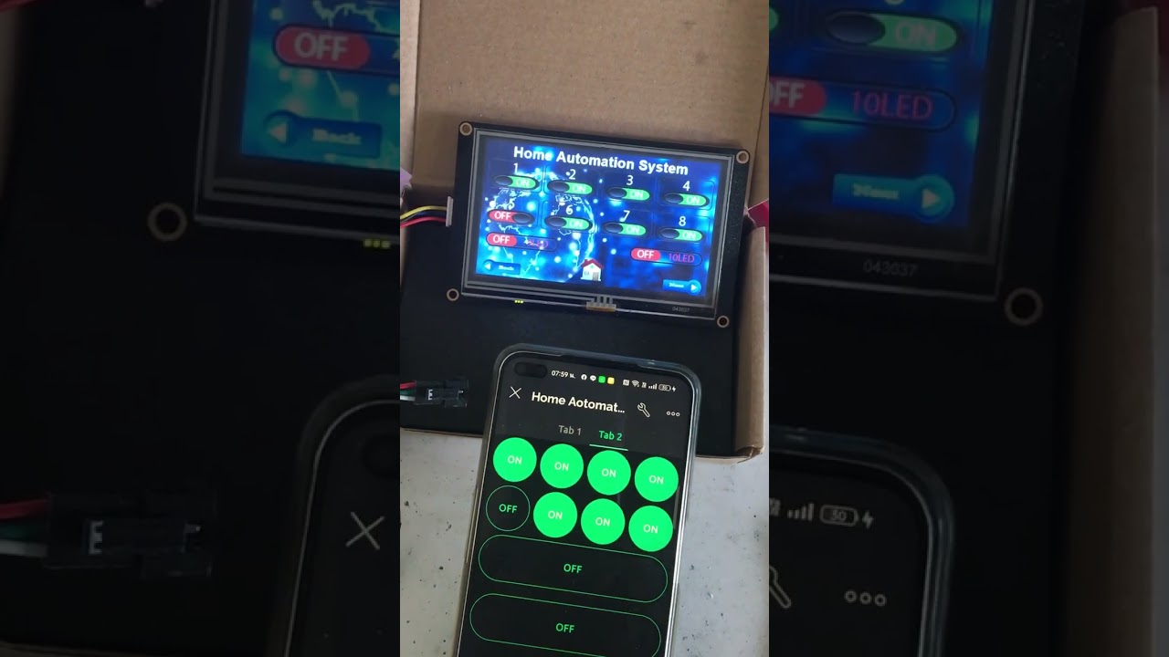 Nextion + blynk + IRremote+8button +relay8ch on off = Esp8266 v2