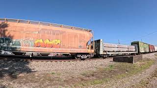 A short Norfolk Southern T45 pulling into The Rockwood Tennessee siding