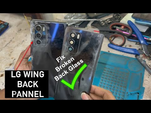 How To LG WING 5G Back Glass Broken Repair ||  LG WING 5G Broken Glass Replacement  Back Pannel ✔