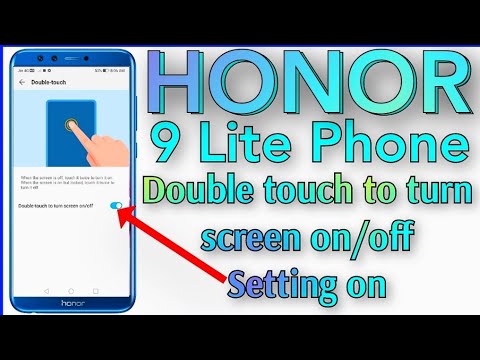 Honor 9 Lite Phone Double touch to turn screen on/off Setting on