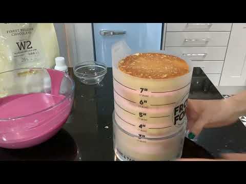 Butter ganache birthday cake slowed down for your viewing pleasure x