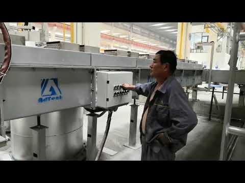Launder for aluminum casting line