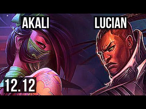 AKALI vs LUCIAN (MID) | 400+ games, 5/2/5 | KR Diamond | 12.12