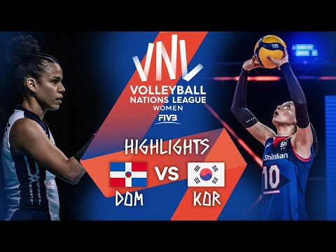 DOM vs. KOR - Highlights Week 2 | Women's VNL 2021